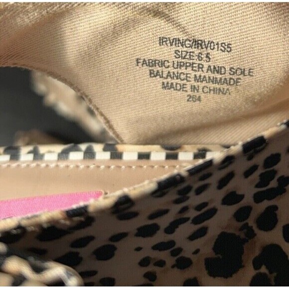 Betsey Johnson Irving Heels Leopard Animal Print big bow mobwife Shoes Size 6.5 - Picture 6 of 7